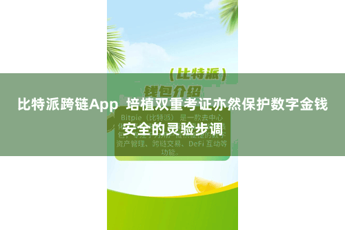 比特派跨链App  培植双重考证亦然保护数字金钱安全的灵验步调