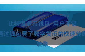 比特派多币钱包  用户不错通过钱包罢了数字货币的快速转账