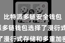 比特派多链安全钱包  比特派多链钱包选择了漫衍式存储和多重加密时刻