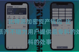 比特派加密资产钱包  比特派齐不错为用户提供最专科的处事