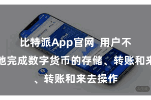 比特派App官网  用户不错大概地完成数字货币的存储、转账和来去操作