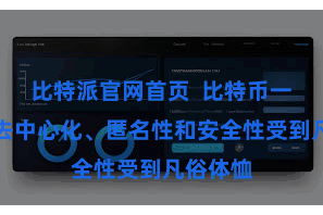 比特派官网首页  比特币一直以其去中心化、匿名性和安全性受到凡俗体恤